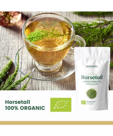 Horsetail Tea Organic 100g (50 Cups) | Horsetail Organic Herbal Leaf Tea | Equisetum Arvense REPLANTEA - Buy Online on SooperMarket.com