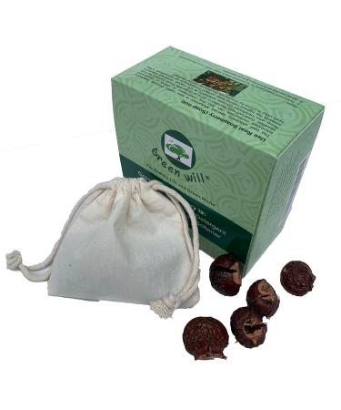 6 Ounces Greenwill Organic De-seeded Soapberry/Soap Nuts Natural Laundry Detergent with Wash Bag