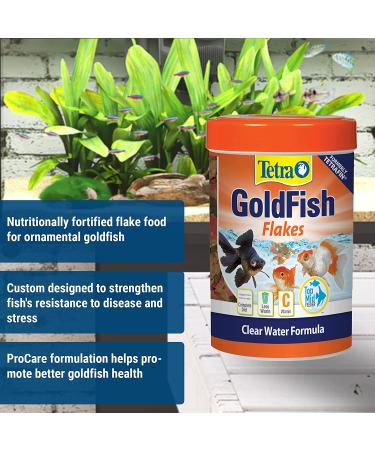 Tetra Goldfish Flakes - 3.53 oz Pack - Balanced Diet Fish Food - Buy Online on SooperMarket.com