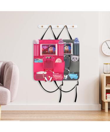 Toniebox Car Organiser - Pink Seat Back Holder with Tablet & Headphones Hook | UK Kids Toy Storage Case for Tonies Characters - Buy Online on SooperMarket.com