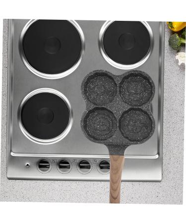 PRETYZOOM 1pc Hamburger Pancake Pan Mini Pan Pancake Maker Pan Kitchen Accessory 4 Hole Omelette Pan Egg Pan for Gas Stove Omelette Frying Pan Medical Stone Fried Eggs Egg Plate - Buy Online on SooperMarket.com