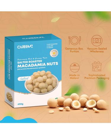 Careemz Salted Roasted Macadamia Nuts - Malawi's Finest Gourmet Snack (450g) - Buy Online on SooperMarket.com