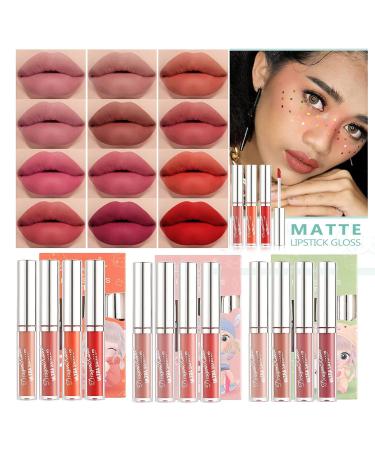 4 Colors Professional Matt Lip Balm - Waterproof Durable Lipstick & Gloss - Beauty Makeup #02 - Buy Online on SooperMarket.com