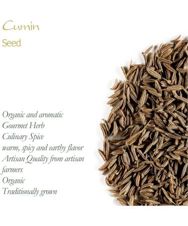 Organic Cumin Seed Whole Spice 200g - Premium Culinairy Seeds - Cuminum Cyminum - Buy Online on SooperMarket.com
