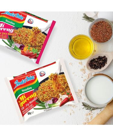 Indomie Instant Noodles Customised 40-Pack / 4 Flavours x 75-80g Packets/Choose Your Flavours | Includes Self Customised Selection of 8 Varieties of Instant Ramen Noodles - Buy Online on SooperMarket.com