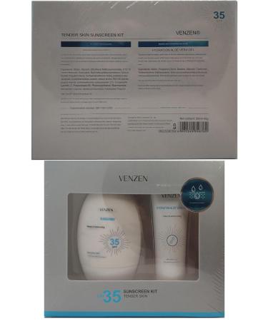 VENZEN 2Pcs Clear Tender Skin Sunscreen Set SPF35 - Aloe Vera Anti-Freckle UV Protection for Face & Body - Summer Skin Care - Buy Online on SooperMarket.com