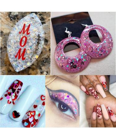 4 Boxes Iridescent White Nail Glitter Mylar Flakes - Nail Art Confetti Sequins for Makeup, Nails & Resin Crafts | LoveOurHome - Buy Online on SooperMarket.com