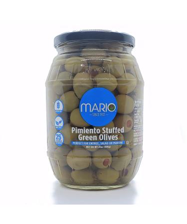 Mario Camacho Foods Manzanilla Spanish Olives, 21 Ounce (Pack of 6)