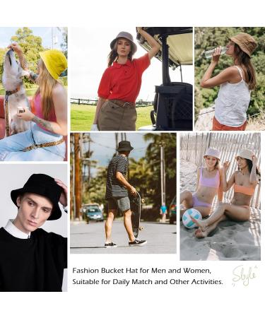 Zando Packable Bucket Hat | Fisherman Sun Hat for Men and Women - White - Buy Online on SooperMarket.com