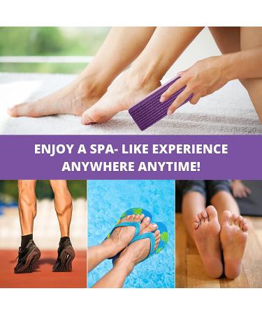 Purple Love Natural Pumice Stone - Professional Exfoliating Rock for Feet, Hands & Body - Dead Skin & Callus Removal - 2-in-1 Scrubber - Buy Online on SooperMarket.com