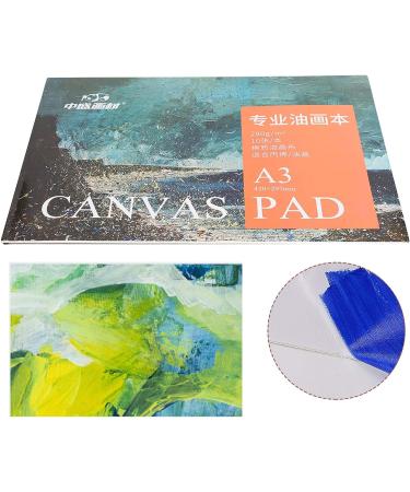 Beginner-Friendly A3 Oil Painting Paper Pad Book - Cotton Canvas Pad for Art Supplies - Buy Online on SooperMarket.com