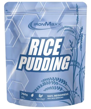 Ironmaxx Rice Pudding - 750g bag |High -quality instant rice flour to prepare Reipudding |Vegan rice pudding as a fiber source 750g (1 Pack)
