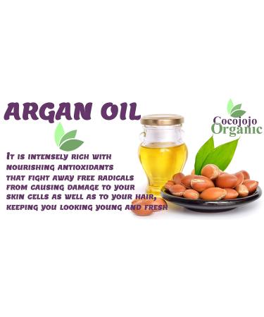 Buy CocoJoJo Argan Oil Hair Treatment - 8 oz | Moroccan Argan Nut Oil for Dry Damaged Hair - Buy Online on SooperMarket.com