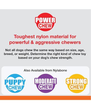 Nylabone Power Chew Chicken Dental Chew Toy Medium - for Dogs up to 16kg - Buy Online on SooperMarket.com
