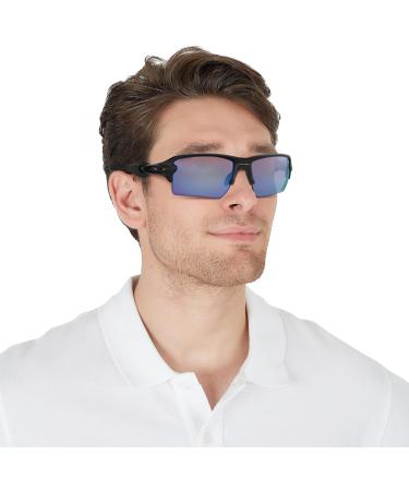 Oakley Men's Oo9188 Flak 2.0 XL Matte Black Sunglasses | Prizm Deep H2O Polarized - Buy Online on SooperMarket.com