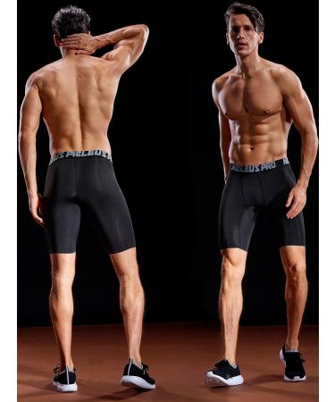 NELEUS Men's 3-Pack Performance Compression Shorts Large 6028 - Black - Buy Online on SooperMarket.com