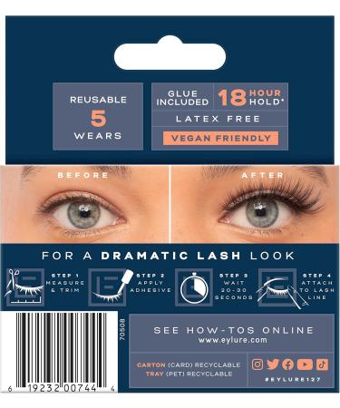 Eylure Dramatic No. 127 False Lashes Black - Buy Online on SooperMarket.com