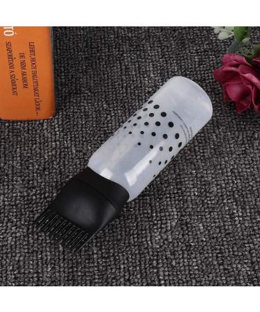 Root Comb Applicator Bottle Hair Coloring Bottle Shampoo Bottle for Barbershops Hairdressing Tool Hair Salons Squeeze Bottle(black) - Buy Online on SooperMarket.com