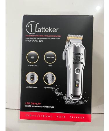 Hatteker Hair Cutting Kit Pro - Professional Barber Clippers for Men - Cordless Beard Trimmer - IPX7 Waterproof - Buy Online on SooperMarket.com