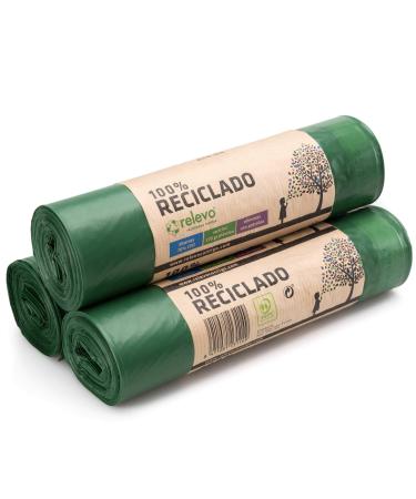 Relevo 30 pieces garbage bags 50 L - 100% recycled garbage bags H - 50 L