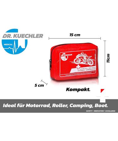 Dr. Kuechler First Aid Kit for Motorcycle Quad Vespa & Bicycle - Compact Bandage Pocket & Mini Emergency Set - Buy Online on SooperMarket.com