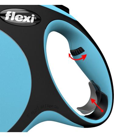Flexi New Comfort Retractable Rope Leash Blue M 5m - Durable & Stylish Dog Leash for Ultimate Control | International Shipping - Buy Online on SooperMarket.com