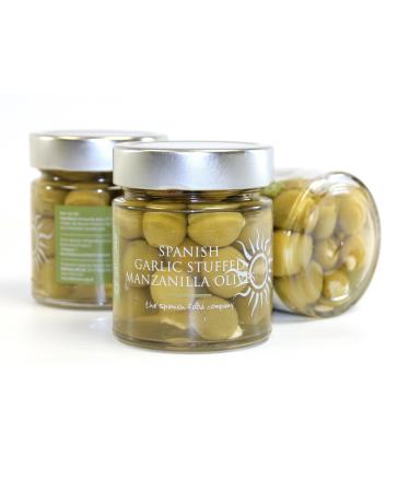 2 x 260g Manzanilla Olives stuffed with Garlic