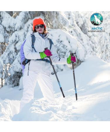 Buy Arctic Adventures Co. Lightweight Aluminum Snowshoes for Men & Women - Adjustable Sizes & Trekking Poles | International Shipping - Buy Online on SooperMarket.com