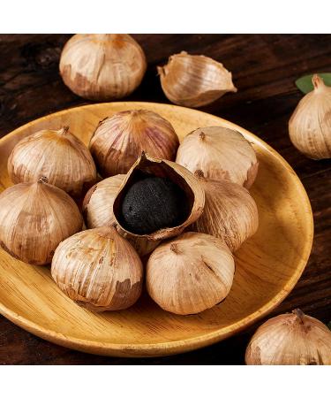 Nat Flav Whole Black Garlic 8.8 Oz (250g) - Fermented 120 Days, High Antioxidants, Non-Additives, Ready to Eat Healthy Snack - Buy Online on SooperMarket.com