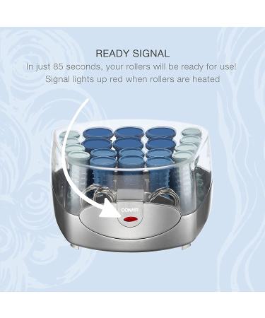 Conair Compact Multi-Size Hot Rollers in Blue - Create Amazing Curls with Ease - Buy Online on SooperMarket.com