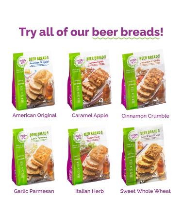 Molly & You Garlic Parmesan Beer Bread Mix - Gourmet Artisan Kit, No Machine Needed - Buy Online on SooperMarket.com