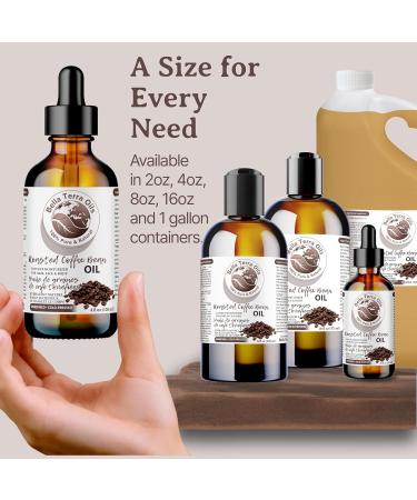 Roasted Coffee Bean Carrier Oil. 120ml. 100% Pure. Cold-pressed. Unrefined. Organic. Rich in Antioxidants. Chemical-free. Great for Under-Eye Circles. Natural Moisturizer for Face Body Hair. Bella Terra Oils. 120 ml (Pack of 1) - Buy Online on SooperMarket.com