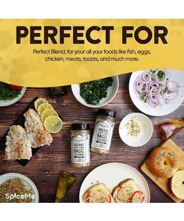 Organic Everything Bagel Seasoning 9.3 oz - Zero Calories | Premium Blend for Flavorful Dishes - Buy Online on SooperMarket.com