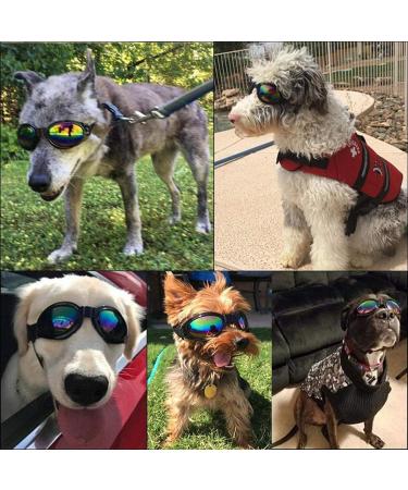 JIABEIUS Dog Goggles - Windproof Anti-Fog UV Protection Sunglasses for Cats & Small Dogs (Black) - Buy Online on SooperMarket.com