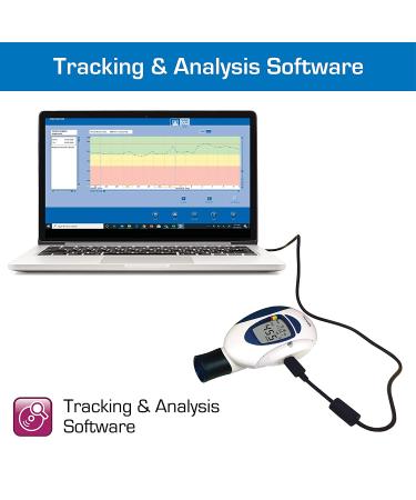 Microlife Digital Peak Flow Meter with FEV1 | Reliable Respiratory Spirometer for Home Monitoring Asthma & COPD - Buy Online on SooperMarket.com