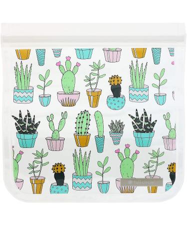 Full Circle ZipTuck Reusable Sandwich Bags - Cactus Party - 2 Pack - Buy Online on SooperMarket.com