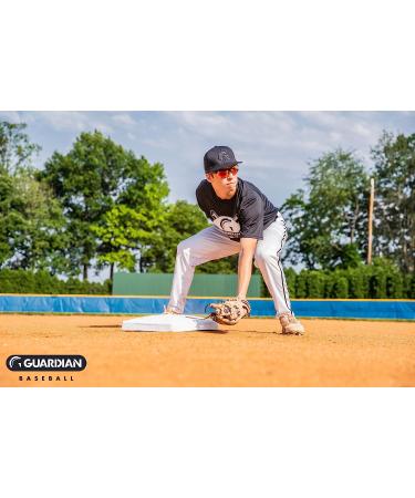 Guardian Baseball Sunglasses | Sports Sunglasses for Men, Women, and Youth | Ideal for Cycling, Running, Boating | Black/Red - Buy Online on SooperMarket.com