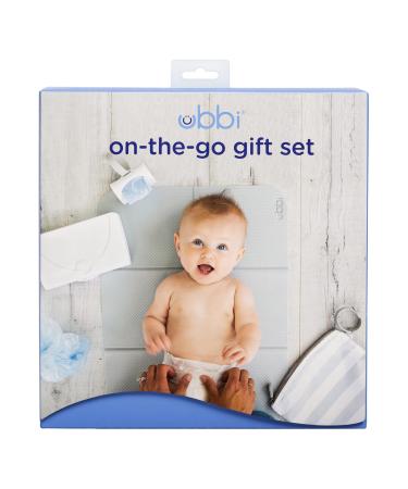 Ubbi on-the-go poison set baby essentials including portable Changing Pad Wipe Dispenser and Bag Dispenser Newborn Baby Essential On-the-Go Diper Gift Set