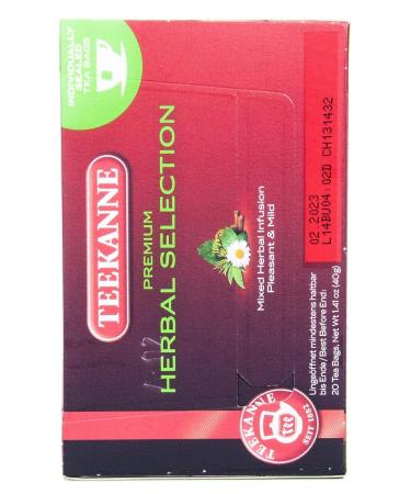 Buy Teekanne Finest Herbs 20 Bags - Pack of 5 (5x40g) | Premium Herbal Tea | International Shipping Available - Buy Online on SooperMarket.com