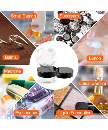 Newans 30-Piece Clear Jars with Screw Caps - Ideal for Make-up Creams & Lotions - Transparent 10G10ml Containers with Stickers - Buy Online on SooperMarket.com