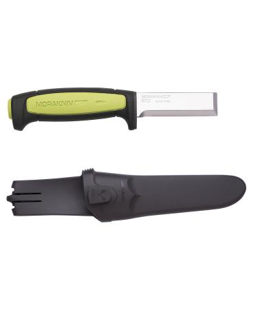 Morakniv Craftline Carbon Steel Wood Chisel Knife With Sheath for Wood Carving  3 Inch 3.0