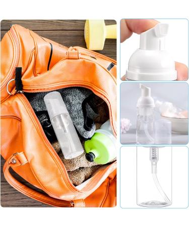 Beaupretty 2pcs Foam Dispenser Bottle Plastic Refillable Empty Mini Foaming Soap Shampoo Dispenser Pump Bottles for Travel 50ml (White) - Buy Online on SooperMarket.com
