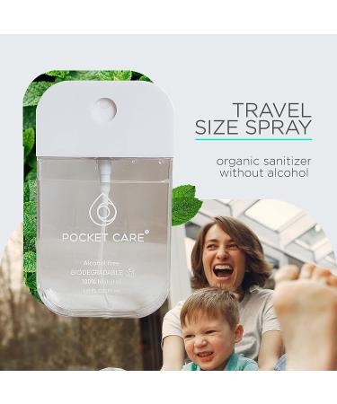 Pocket Care Mint Hand Sanitizer Spray 45ml | Organic & Natural Travel Size Hand Spray | Refreshing Mint Scent - Travel Accessories - Buy Online on SooperMarket.com