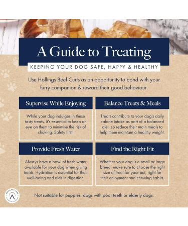 Hollings Beef Curls Dog Treats 100% Natural Grain Free & Easily Digestible Air Dried Treats for Adult Dogs Made From 100% Beef Trachea (100g) 100 g (Pack of 1) - Buy Online on SooperMarket.com