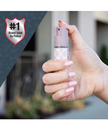 SABRE Pepper Spray Keychain: 25 Bursts, 10-Foot Range, UV Dye, Twist Lock Safety - Purple - Buy Online on SooperMarket.com