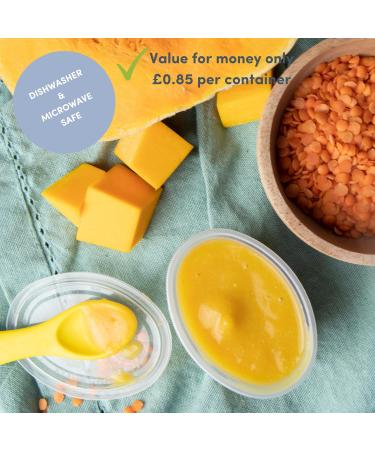 Mummy Cooks - 20 180ml BPA Free Plastic Reusable Containers for Freezing Baby Food/Weaning Pots - Buy Online on SooperMarket.com