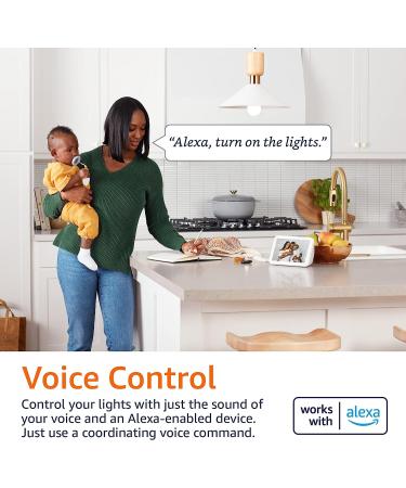 Echo Dot 5th Gen with Clock | Glacier White + Amazon Basics Smart Color Bulb - Buy Online on SooperMarket.com