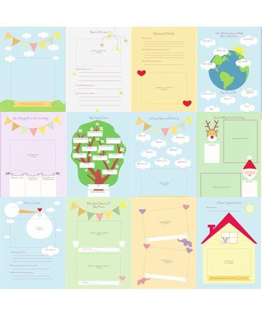Baby Memory Book w/Keepsake Box & 30 Monthly & Baby First Milestone Stickers - Gender Neutral First Year Scrapbook Journal - Baby Photo Album for Boys & Girls - Buy Online on SooperMarket.com