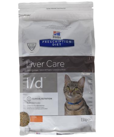 Hills Prescription Diet Feline L/D Hepatic Health Food for Cats 1.5 kg