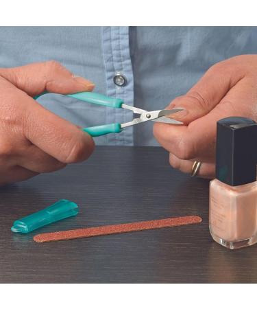 PETA Easi-Grip Nail Scissors with Protector | Self-Opening Stainless Steel | Ergonomic Design for Weak Hands | Precision Cut | High Strength - Buy Online on SooperMarket.com